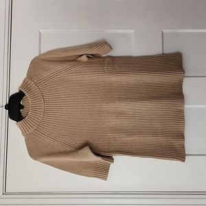 NWOT. Lands' end. Tan short sleeve sweater. XL (P)